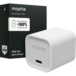 image:imageMophie Speedport70 GAN USBC Charger Block  70W Fast Wall Charger 2 USBC PD Ports Compact Foldable Prongs Made with Recycled Materials for Smartphones Tablets Headphones35W